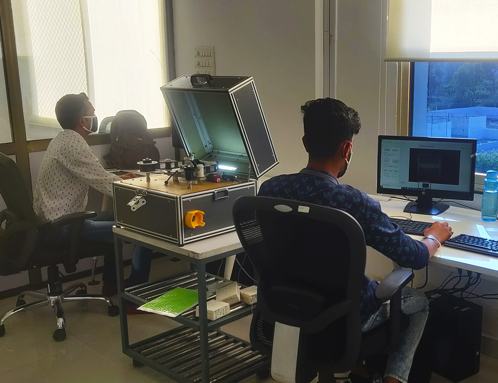 a person working on computer